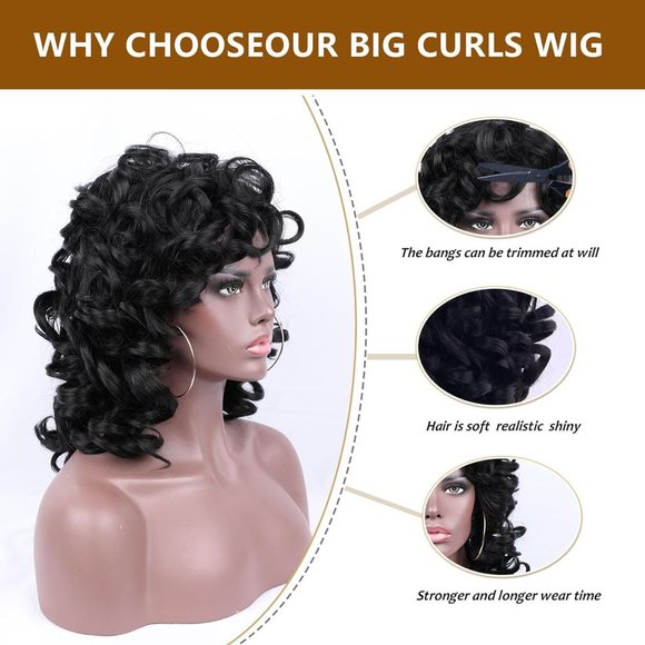 Short Curly Wigs - Picture 4 of 10